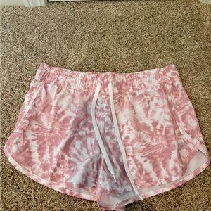 Pink tie dye shorts size small